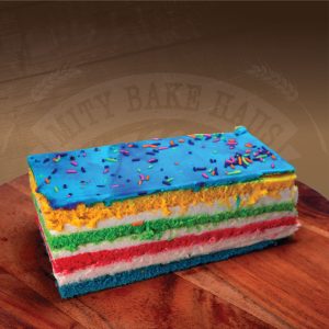 Rainbow Bar Cake